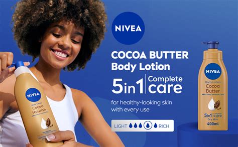 Nivea Body Lotion For Dry Skin Cocoa Butter 5in1 Complete Care 48h Deep Moisture 2x400ml