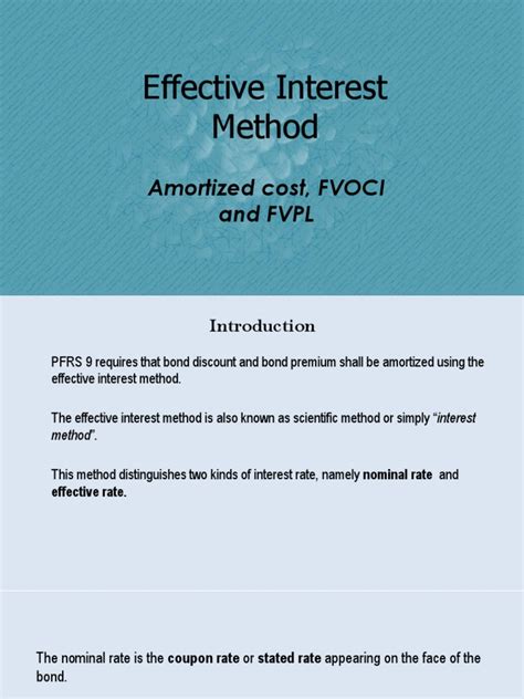 Chapter 20 Effective Interest Method Amortized Cost Fvoci Fvpl Pdf Present Value