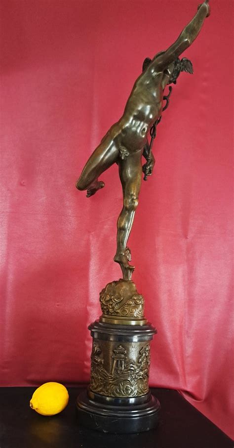 D Apres Jean De Bologne Dit Giambologna Sculptuur Le Mercure Volant