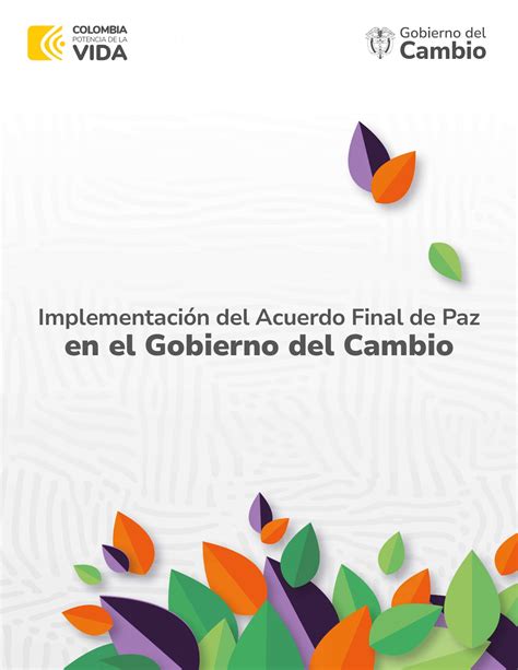 Avanza Implementacion Unidad Para La Implementacion Del Acuerdo De Paz