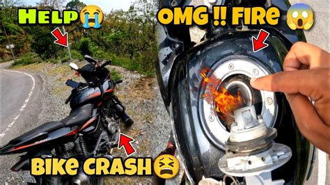 Omg 😱 Yah Kya Ho Gaya Bike Ko Fire On Bike Total Loss😫 Badi Problem