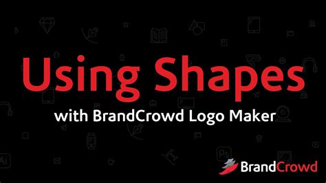 Using Shapes With Brandcrowd Logo Maker Youtube