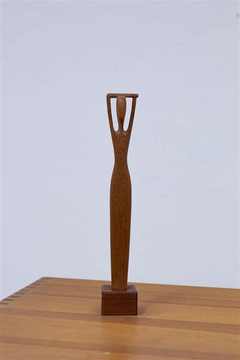 Scandinavian Modern Teak Sculpture By Johnny Mattsson Sweden For Sale