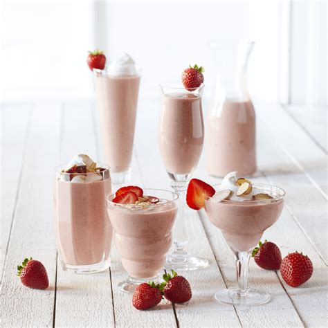 Strawberry Almond Milk Smoothie California Strawberry Commission