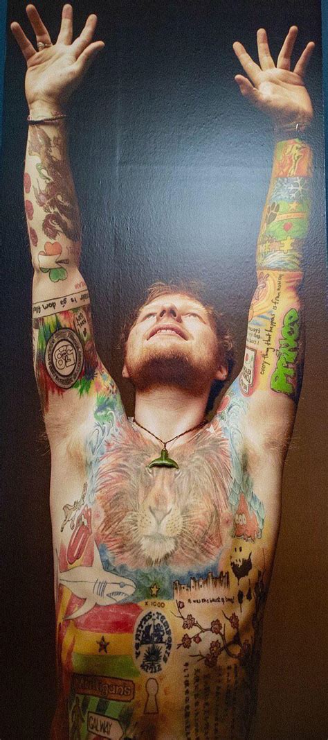 Ed Sheeran’s tattoos : r/SoBadItsGood