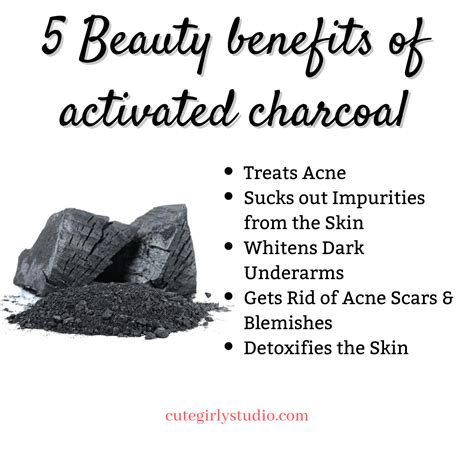 Top Benefits Of Activated Charcoal For The Skin Cute Girly Studio