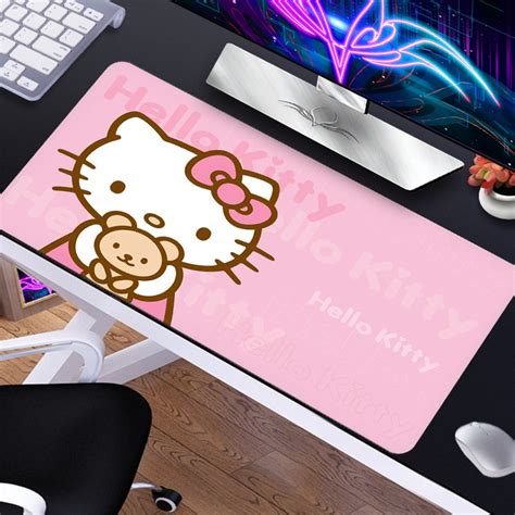 Sanrio Kawai Hello Kitty Doraemon Mouse Pad karikatür sevimli büyük