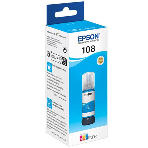 Bouteille D Encre Original Epson Ecotank 108 Cyan SpaceNet