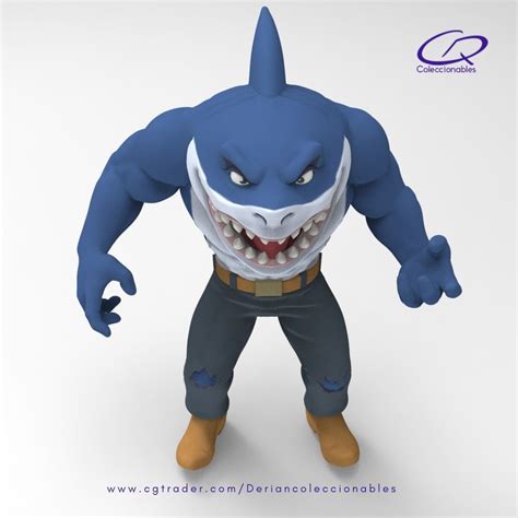 Street Sharks Ripster Full Figure D Model D Printable Cgtrader