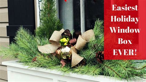 Easiest Christmas Window Box Idea Ever Youtube