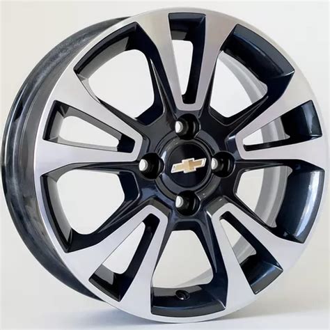 Rodas Chevrolet Onix Prisma Aro 14 4x100 Jogo Bicos Cor Preto