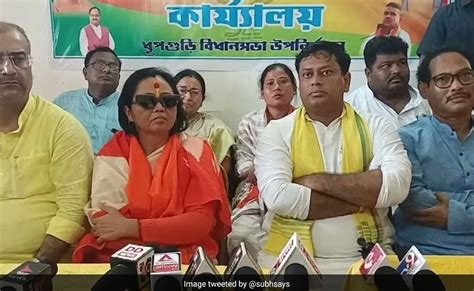 Ex Trinamool Mla Mitali Roy Joins Bjp 2 Days Ahead Of Bengal Key Poll