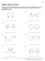 Excel Math: Slide, Flip, and Turn Worksheet & Games - Worksheets Library