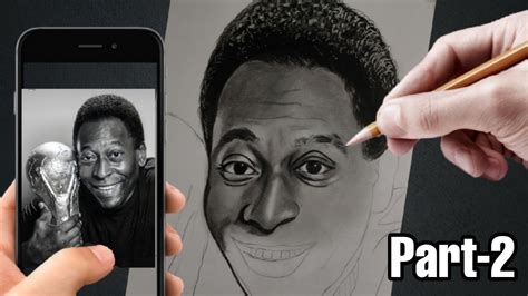 How To Draw Soccer Legend Pele Step By Step Tutorial Pele