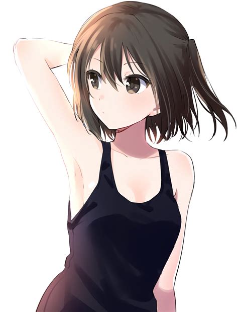 Black Tank Top Original Ranimewallpaper