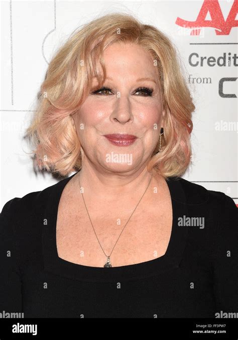 Bette Midler Us Film Actress And Singer In February 2016 Photo Jeffrey