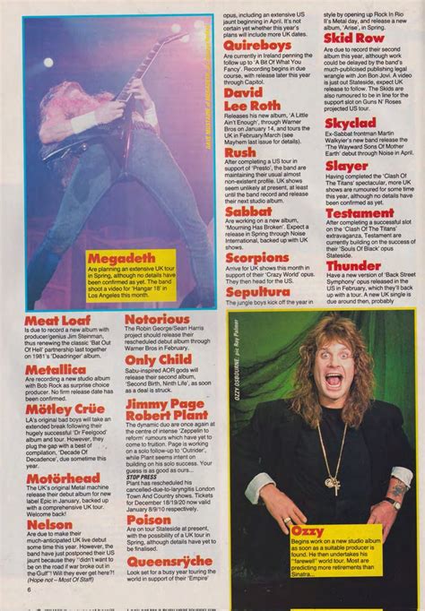 Kerrang Fan Page On Twitter January 5 1991 KERRANG MAYHEM MEGADETH