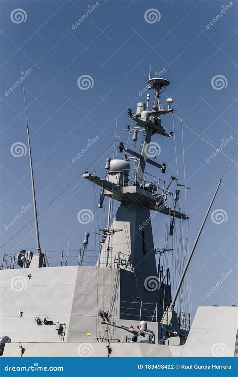 View Of The Main Mast In A Maritime Action Ship Aerial And Surface