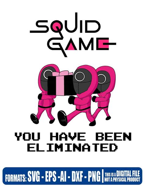 Pdf Squid Game Svg Cut File Silhouette Squid Game Png Svg Bundle Cricut