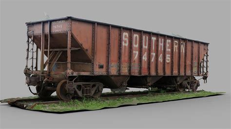 Old Southern Railcar Raw Scan Buy Royalty Free 3d Model By Renafox Kryik1023 494311b