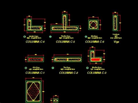 Lisp Para Columnas Y Vigas Dibujo En Autocad Todas Las Versiones