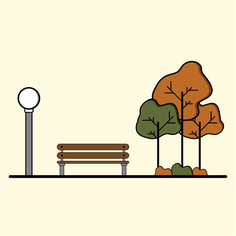 Simple Park Illustration Perfect For Design Project 11511844 Vector Art