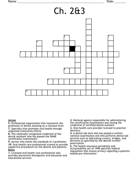 Ch 2 3 Crossword WordMint