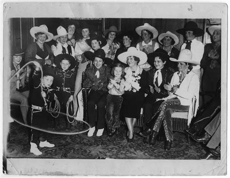 Cowgirls From the Madison Square Garden Rodeo With Mrs. William ...