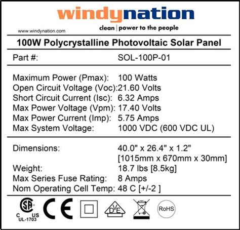 Windynation 400 Watt 4pcs 100w Solar Panel Kit 1500 Watt Vertamax