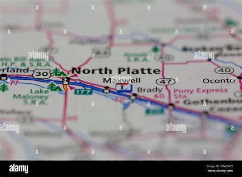 Map Of Maxwell Nebraska Hi Res Stock Photography And Images Alamy