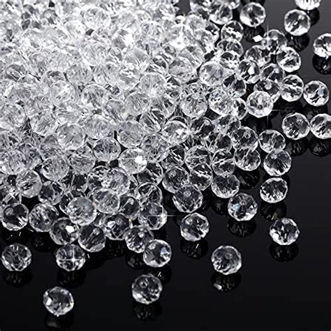 Amazon Highergo 500 Pieces 8 Mm Crystal Rondelle AB Glass Beads