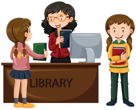 Borrow Books Illustrations, Royalty-Free Vector Graphics & Clip Art - iStock