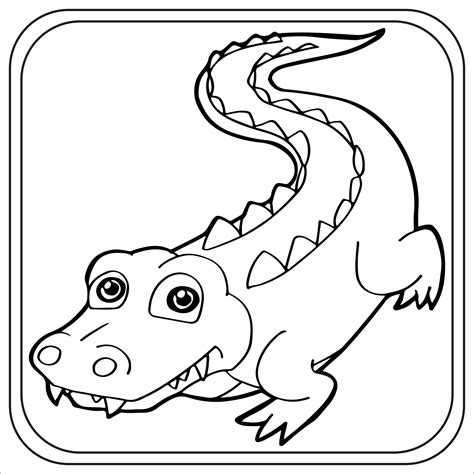 crocodile Coloring Pages Preschool | Kindergarten | First Grade | Made ...