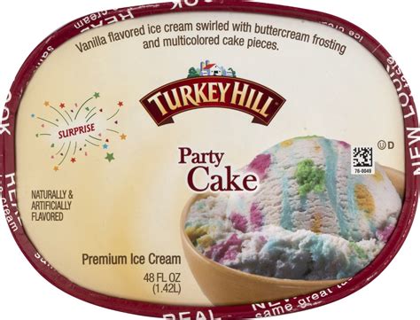 Turkey Hill Party Cake Original Recipe Premium Ice Cream 48 Fl Oz Shipt