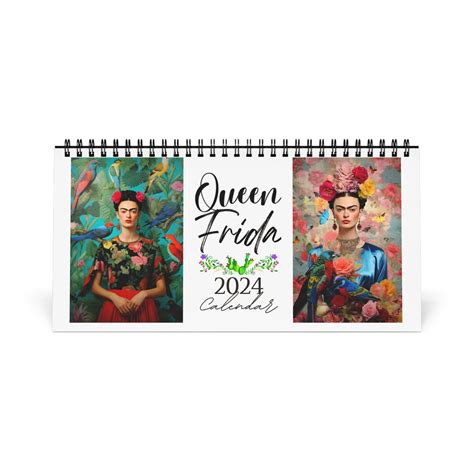 Queen Frida 2024 Desk Calendar Monthly Calendar Frida Kahlo 2024