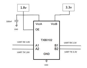 Txb Voltage Level Converter For Uart Data Lines Logic Forum