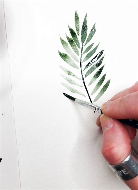 alisaburke: watercolor leaves tutorial