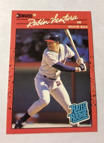 Robin Ventura 1990 Donruss Rated Rookie” Card 28 Chicago White Sox