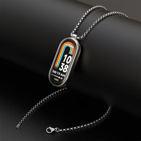 For Xiaomi Mi Band Mijobs Metal Pendant Stainless Steel Watch