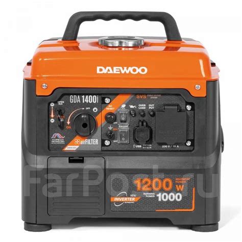 Инверторный генератор Daewoo GDA 1400i (1.0кВт. ), новый, в наличии ...