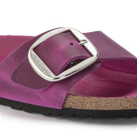 Madrid Big Buckle Natural Leather Oiled Festival Fuchsia BIRKENSTOCK