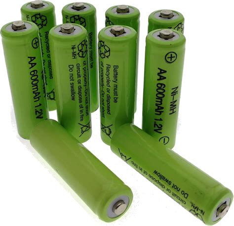 Trango TG1010 AA Confezione Da 10 Batterie Ricaricabili Ni MH AA 600