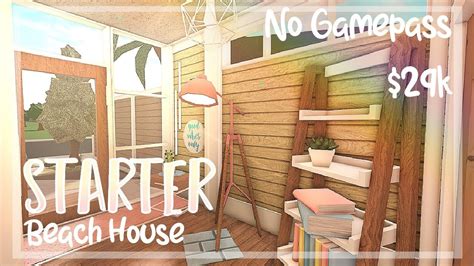 Roblox Bloxburg Starter Beach House No Gamepass House Build