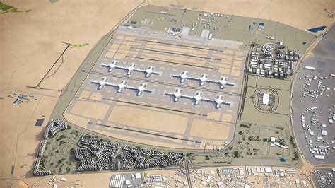 Dubai Al Maktoum International Airport DWC 3D Model By 3dcitymodels