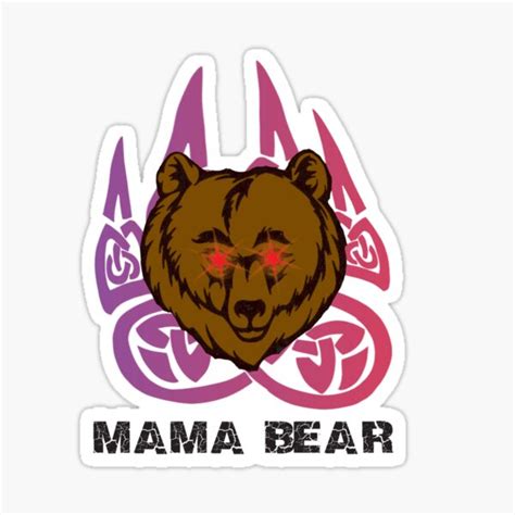 Mama Bear Sticker For Sale By Zophielmalfoy Redbubble