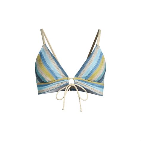 Заказать Топы для плавания Lyra Striped Triangle Bikini Top Robin