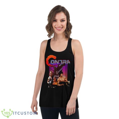 Contra Movie Game Arnold Schwarzenegger Vs Sylvester Stallone Shirt