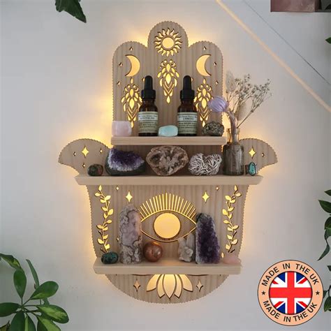 Coppermoon Light Hamsa Hand Shelf Hamsa Hand Lamp Hand Of Fatima