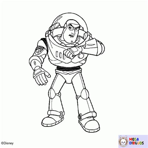 Dibujo Para Colorear Buzz Lightyear En El Comando Estelar Maxi Dibujos