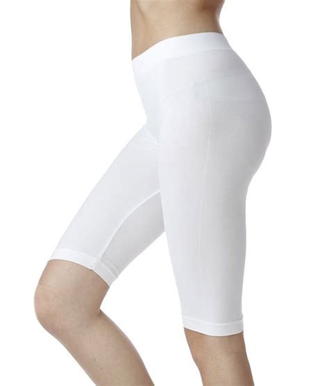 Buy Fashion Line White Cotton Lycra Shorts Online At Best Prices In India Snapdeal